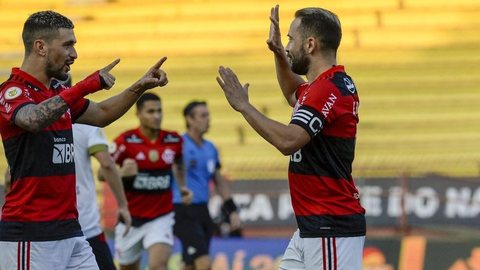 Com Arrascaeta e Everton Ribeiro em campo, Flamengo de Renato tem média de gols 193% maior