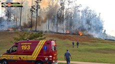SP: queda de aeronave causa incêndio em Piracicaba