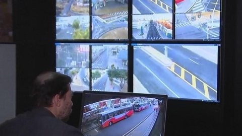 Câmeras do terminal de Marília são interligadas a sistema de monitoramento da prefeitura