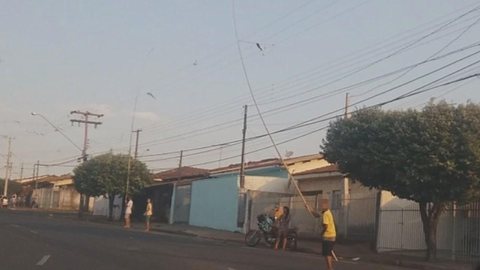 CPFL registra mais de 40 casos de pipas enroscadas nos fios em Rio Preto nas férias escolares
