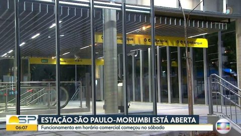 Estação São Paulo-Morumbi do Metrô opera em horário comercial no 1º dia útil de funcionamento