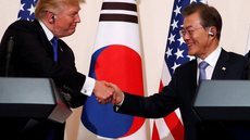 ‘Coreia do Norte é uma ameaça que exige ação mundial’, diz Trump em visita à Coreia do Sul