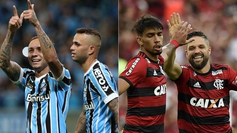Time titular do Grêmio tem cotação de mercado mais alta. Flamengo investe o dobro em 2018; compare
