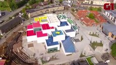 Lego inaugura casa que imita blocos gigantes na Dinamarca