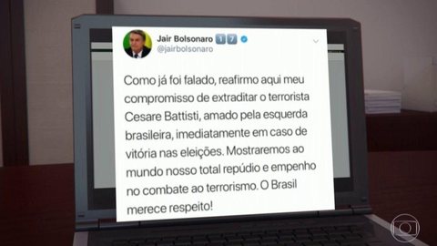 Bolsonaro diz que se eleito vai continuar a defender punição dura a assassinos