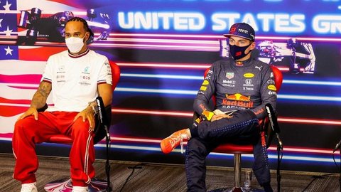 Após atrito, Hamilton e Verstappen buscam harmonia em corrida nos EUA