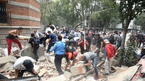 Terremoto de magnitude 7,1 deixa vítimas no México