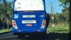 Rapaz é flagrado pegando rabeira em ônibus em Rio Preto