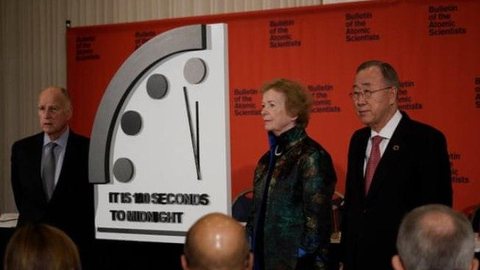 ‘Relógio do Apocalipse’ indica que faltam só 100 segundos para o fim do mundo