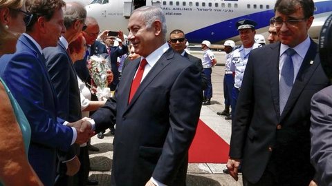 Avião de premiê de Israel pousa no Rio de Janeiro