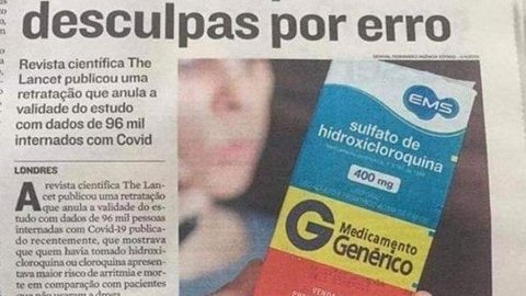 “Cientistas pedem desculpas por erro”, diz matéria compartilhada por Bolsonaro