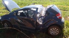 Mãe e filha ficam feridas em acidente em estrada vicinal entre Valentim Gentil e Meridiano
