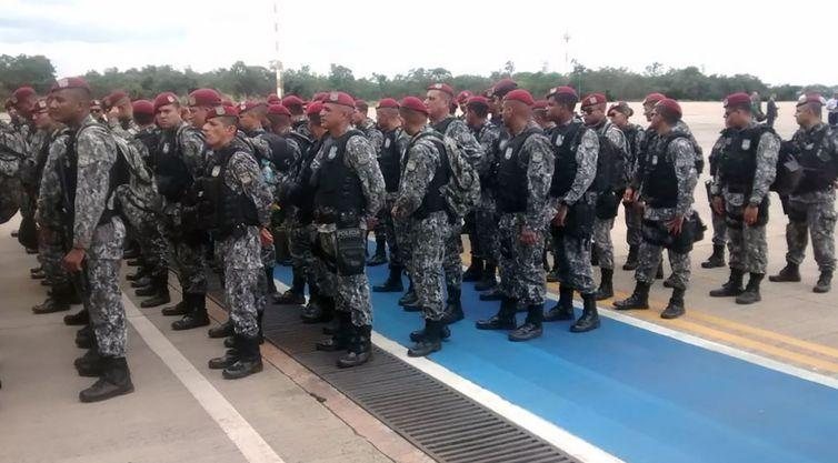 A  Força Nacional de Segurança Pública ficará 90 dias no Maranhão. O prazo poderá ser prorrogado caso necessário. - FNSP/MJ/Divulgação