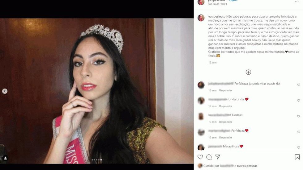 Miss teen de SP que desapareceu na véspera de concurso de beleza é encontrada no RS, diz família
