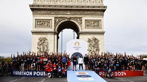 Mais de mil corredores ganham vaga em maratona pública da Olimpíada de Paris 2024