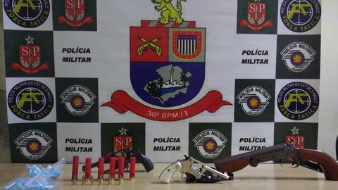Suspeitos são presos por porte ilegal de arma de fogo em Catanduva