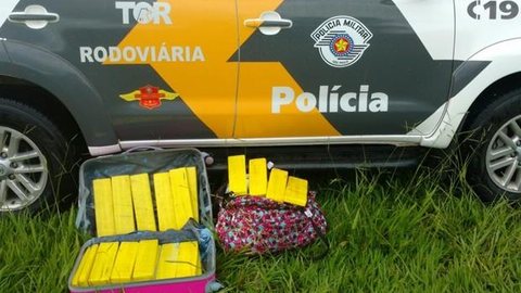 Polícia apreende maconha em bagagem de jovem em Penápolis