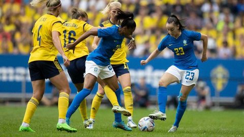 Imagem Brasil perde da Suécia, no último jogo antes da Copa América Feminina