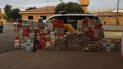 Polícia Rodoviária apreende 1,4 toneladas de pasta base de cocaína