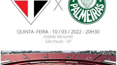 São Paulo x Palmeiras: veja onde assistir, escalações, desfalques e arbitragem