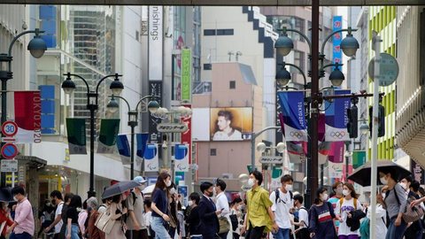 Casos de covid-19 caem em Tóquio nas últimas horas