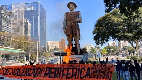 Justiça de SP revoga prisão de 3 ativistas presos por incêndio a estátua de Borba Gato