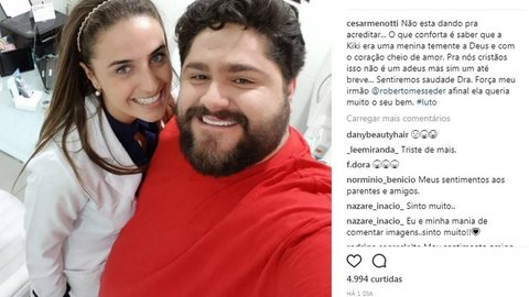 César Menotti e amigas de médica lamentam morte de dermatologista em acidente