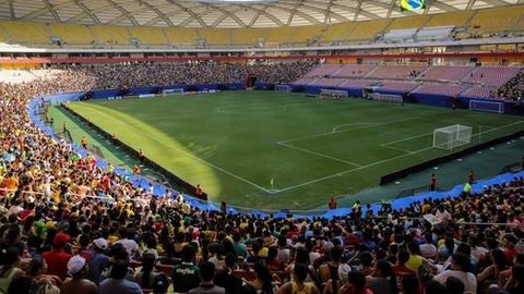 Brasil x Uruguai, em Manaus, terá oito mil ingressos à venda, diz Governo do AM