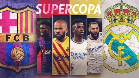 Barcelona de Dani Alves encara o Real Madrid de Vini Jr e Benzema na Supercopa da Espanha