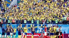 Com gol de Forsberg, Suécia joga para o gasto, vence Suíça por placar mínimo e está nas quartas de final