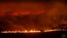 Incêndio em área de pastagem interdita a Rodovia Marechal Rondon em Araçatuba