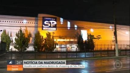 Criminosos assaltam joalheria e disparam tiros em shopping da Zona Sul de SP