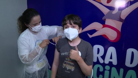 Cidade de SP realiza neste sábado vacinação contra Covid apenas para crianças de 5 a 11 anos