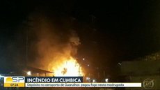 Incêndio atinge galpão do aeroporto de Cumbica, em Guarulhos