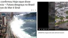 Nasa e Uruguai fizeram alerta de tsunami após recuo do mar no Sul do Brasil? Não é verdade!