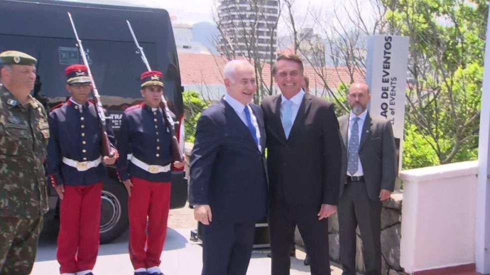 Bolsonaro e Netanyahu se reúnem no Forte de Copacabana
