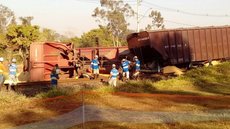 Seis vagões carregados com milho descarrilam em Pindorama