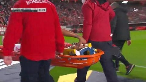 Lucas Veríssimo vai passar por cirurgia após sofrer grave lesão em goleada do Benfica