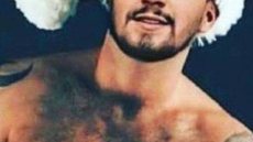 Sauna gay chama clientes com foto do cantor Luan Santana