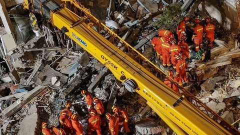 Desabamento de hotel na China deixa 8 mortos e 9 desaparecidos