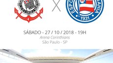 Corinthians x Bahia: tudo o que você precisa saber sobre o jogo da rodada #31