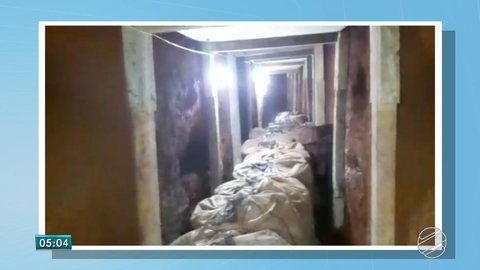 Polícia paraguaia encontra túnel de 12 metros que daria acesso a presídio e prende quatro pessoas