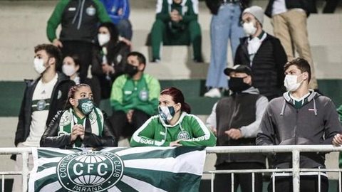 Coritiba vive expectativa de liberação de 10 mil torcedores contra o Cruzeiro