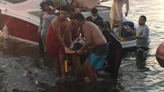 Vídeo mostra momentos antes do acidente que amputou perna de jovem no lago