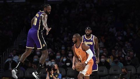 Suns disparam em Los Angeles, seguram reação dos Lakers e vencem a primeira na temporada
