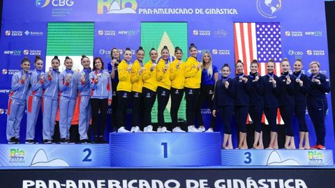Imagem Pan de Ginástica: Brasil é bicampeão na disputa geral dos conjuntos