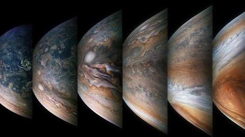 Missão Juno: as tempestades polares gigantes encontradas pela Nasa em Júpiter