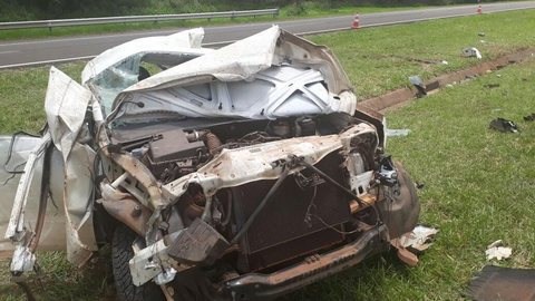 Motorista morre ao capotar o carro na Rodovia Marechal Rondon