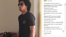 Torcida e até Thiago Santos pedem retorno de Keno ao Palmeiras em publicação em rede social