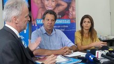 Haddad assina compromisso com o Unicef para combater a mortalidade infantil